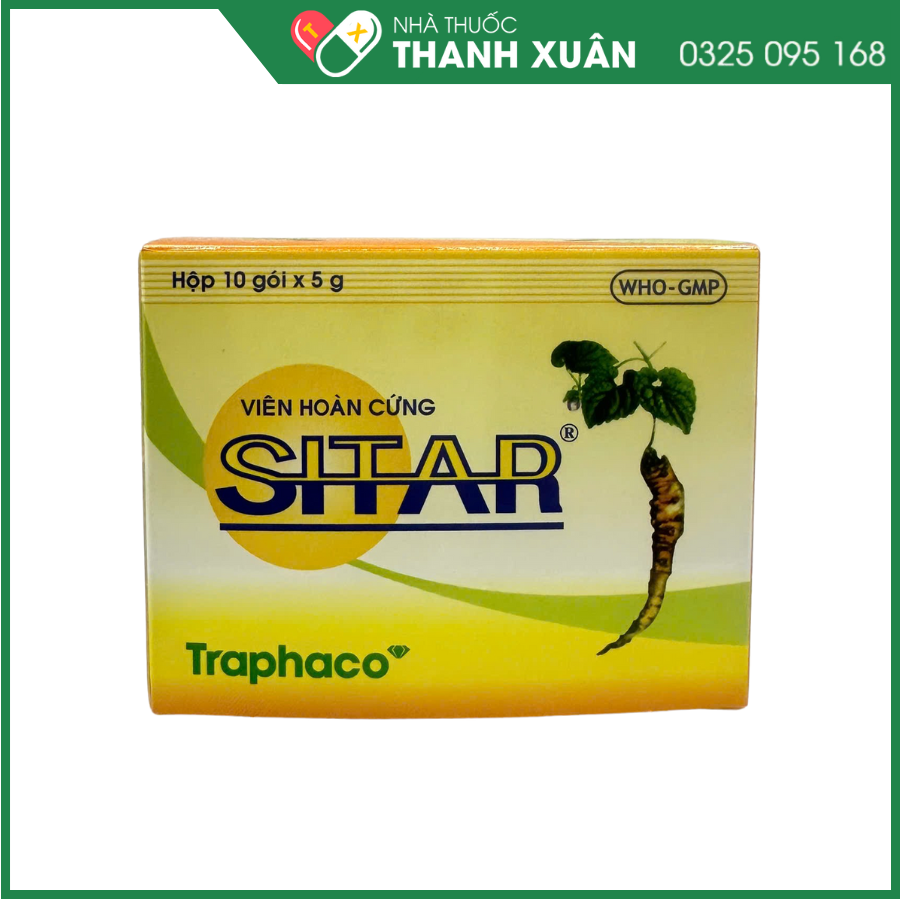 Viên hoàn cứng Sitar điều trị trĩ nội, trĩ ngoại